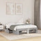 vidaXL Bed Frame without Mattress Concrete Grey 140x190cm Engineered Wood