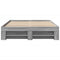 vidaXL Bed Frame without Mattress Grey Sonoma 135x190 cm Double Engineered Wood