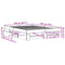 vidaXL Bed Frame without Mattress Grey Sonoma 135x190 cm Double Engineered Wood