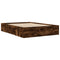 vidaXL Bed Frame without Mattress Smoked Oak 120x190 cm Small Double Engineered Wood