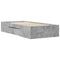 vidaXL Bed Frame without Mattress Concrete Grey 90x190cm Engineered Wood