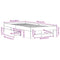 vidaXL Bed Frame without Mattress Concrete Grey 90x190cm Engineered Wood