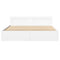 vidaXL Bed Frame with Headboard without Mattress White 200x200 cm