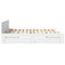 vidaXL Bed Frame with Headboard without Mattress White 200x200 cm