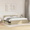 vidaXL Bed Frame with Headboard without Mattress Sonoma Oak 200x200 cm