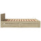 vidaXL Bed Frame with Headboard without Mattress Sonoma Oak 160x200 cm