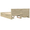 vidaXL Bed Frame with Headboard without Mattress Sonoma Oak 160x200 cm