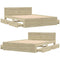 vidaXL Bed Frame with Headboard without Mattress Sonoma Oak 160x200 cm