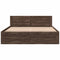 vidaXL Bed Frame with Headboard without Mattress Brown Oak 160x200 cm