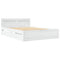 vidaXL Bed Frame with Headboard without Mattress White 140x200 cm