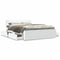 vidaXL Bed Frame with Headboard without Mattress White 140x200 cm