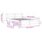 vidaXL Bed Frame with Headboard without Mattress White 140x200 cm