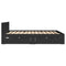 vidaXL Bed Frame with Headboard without Mattress Black 120x200 cm
