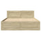 vidaXL Bed Frame with Headboard without Mattress Sonoma Oak 120x200 cm
