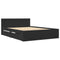 vidaXL Bed Frame with Headboard without Mattress Black 120x190 cm Small Double