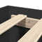 vidaXL Bed Frame with Headboard without Mattress Black 120x190 cm Small Double