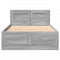 vidaXL Bed Frame with Headboard without Mattress Grey Sonoma 90x190 cm Single