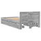 vidaXL Bed Frame with Headboard without Mattress Grey Sonoma 90x190 cm Single