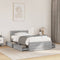 vidaXL Bed Frame with Headboard without Mattress Grey Sonoma 90x190 cm Single