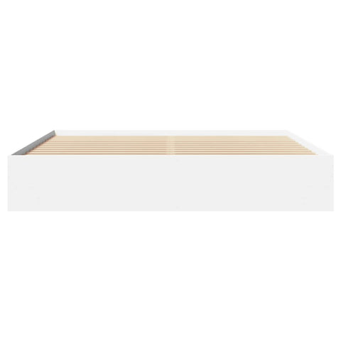vidaXL Bed Frame without Mattress White 180x200 cm Super King Engineered Wood
