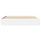 vidaXL Bed Frame without Mattress White 180x200 cm Super King Engineered Wood
