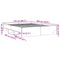 vidaXL Bed Frame without Mattress Sonoma Oak 150x200 cm King Size Engineered Wood