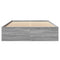 vidaXL Bed Frame without Mattress Grey Sonoma 140x200 cm Engineered Wood