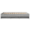 vidaXL Bed Frame without Mattress Grey Sonoma 140x200 cm Engineered Wood