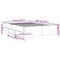 vidaXL Bed Frame without Mattress Grey Sonoma 140x200 cm Engineered Wood