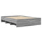 vidaXL Bed Frame without Mattress Grey Sonoma 120x200 cm Engineered Wood