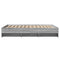 vidaXL Bed Frame without Mattress Grey Sonoma 120x200 cm Engineered Wood