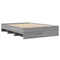 vidaXL Bed Frame without Mattress Grey Sonoma 120x200 cm Engineered Wood