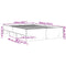 vidaXL Bed Frame without Mattress Grey Sonoma 120x200 cm Engineered Wood