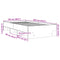 vidaXL Bed Frame without Mattress Grey Sonoma 100x200 cm Engineered Wood