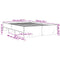 vidaXL Bed Frame without Mattress Brown Oak 140x190 cm Engineered Wood