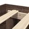 vidaXL Bed Frame without Mattress Brown Oak 135x190 cm Double Engineered Wood