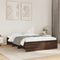vidaXL Bed Frame without Mattress Brown Oak 135x190 cm Double Engineered Wood