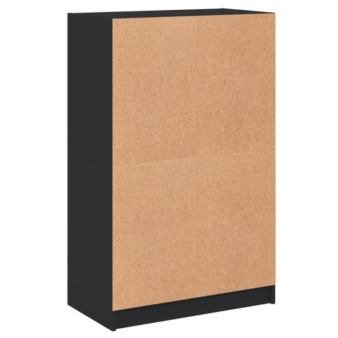 vidaXL Highboard with Doors Black 68x37x109 cm Engineered Wood
