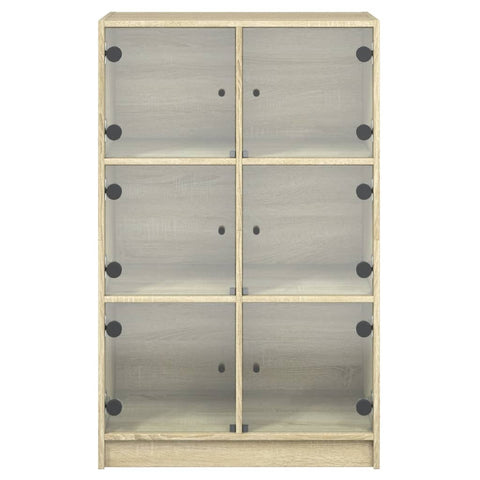 vidaXL Highboard with Doors Sonoma Oak 68x37x109 cm Engineered Wood