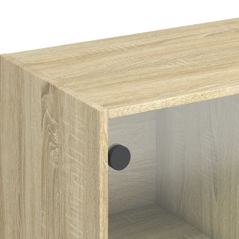 vidaXL Highboard with Doors Sonoma Oak 68x37x109 cm Engineered Wood