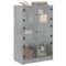 vidaXL Highboard with Doors Concrete Grey 68x37x109 cm Engineered Wood