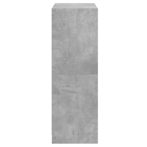 vidaXL Highboard with Doors Concrete Grey 68x37x109 cm Engineered Wood