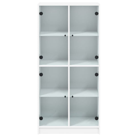 vidaXL Highboard with Doors White 68x37x142 cm Engineered Wood