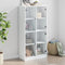 vidaXL Highboard with Doors White 68x37x142 cm Engineered Wood
