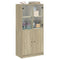 vidaXL Highboard with Doors Sonoma Oak 68x37x142 cm Engineered Wood