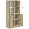 vidaXL Highboard with Doors Sonoma Oak 68x37x142 cm Engineered Wood