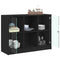 vidaXL Sideboard Black 102x37x75.5 cm Engineered Wood