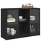 vidaXL Sideboard Black 102x37x75.5 cm Engineered Wood