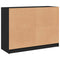 vidaXL Sideboard Black 102x37x75.5 cm Engineered Wood