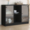 vidaXL Sideboard Black 102x37x75.5 cm Engineered Wood